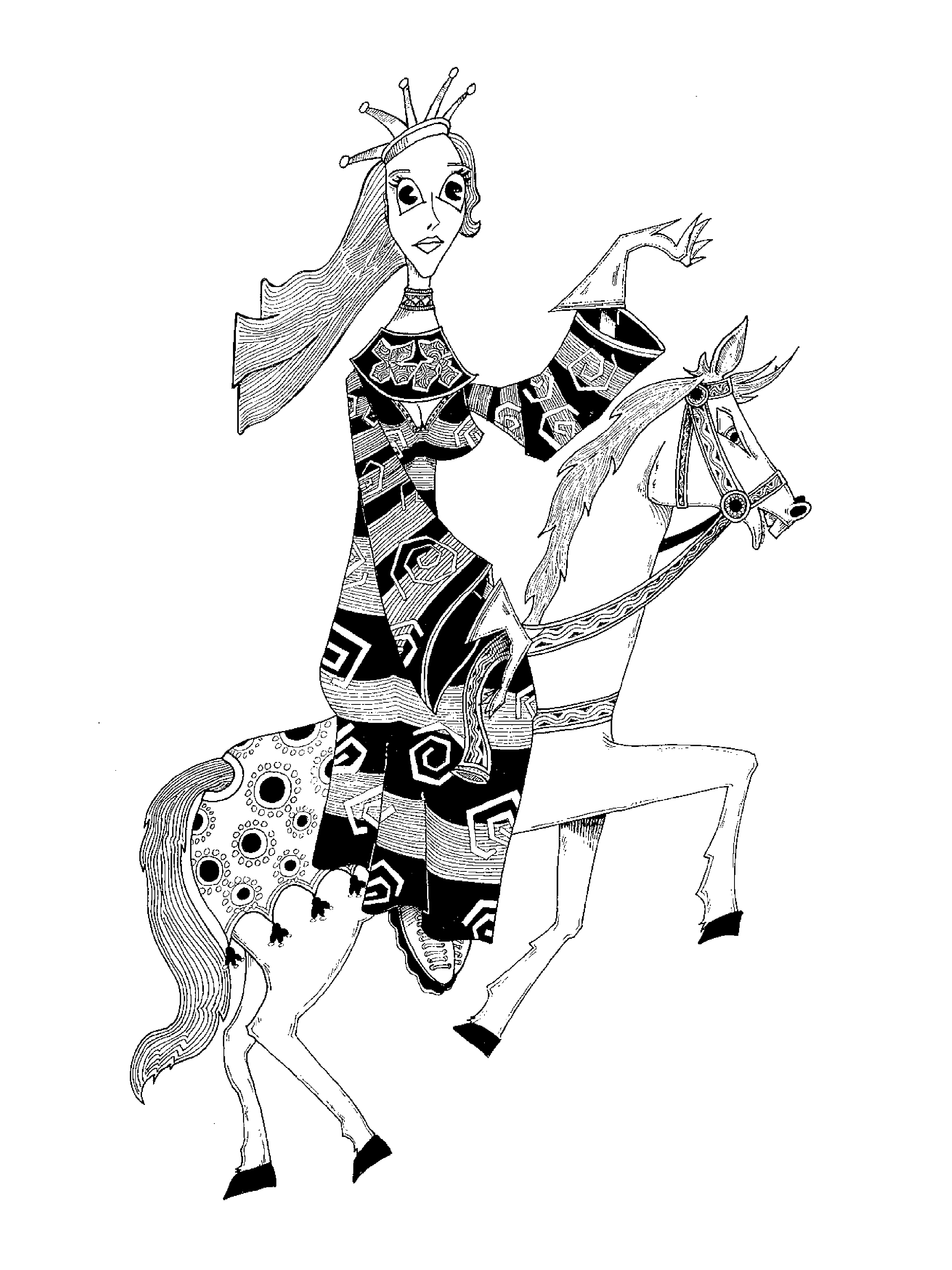 Princess-on-horse